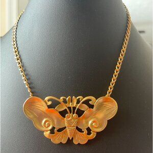 Vtg Alva Smithsonian Institute Museum Butterfly Necklace